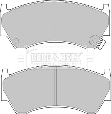 BORG & BECK Комплект тормозных колодок, дисковый тормоз BBP1470